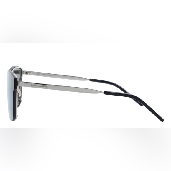 Saint Laurent SL 51 MASK Sunglasses Silver with Grey Lenses - Picture 6 of 8